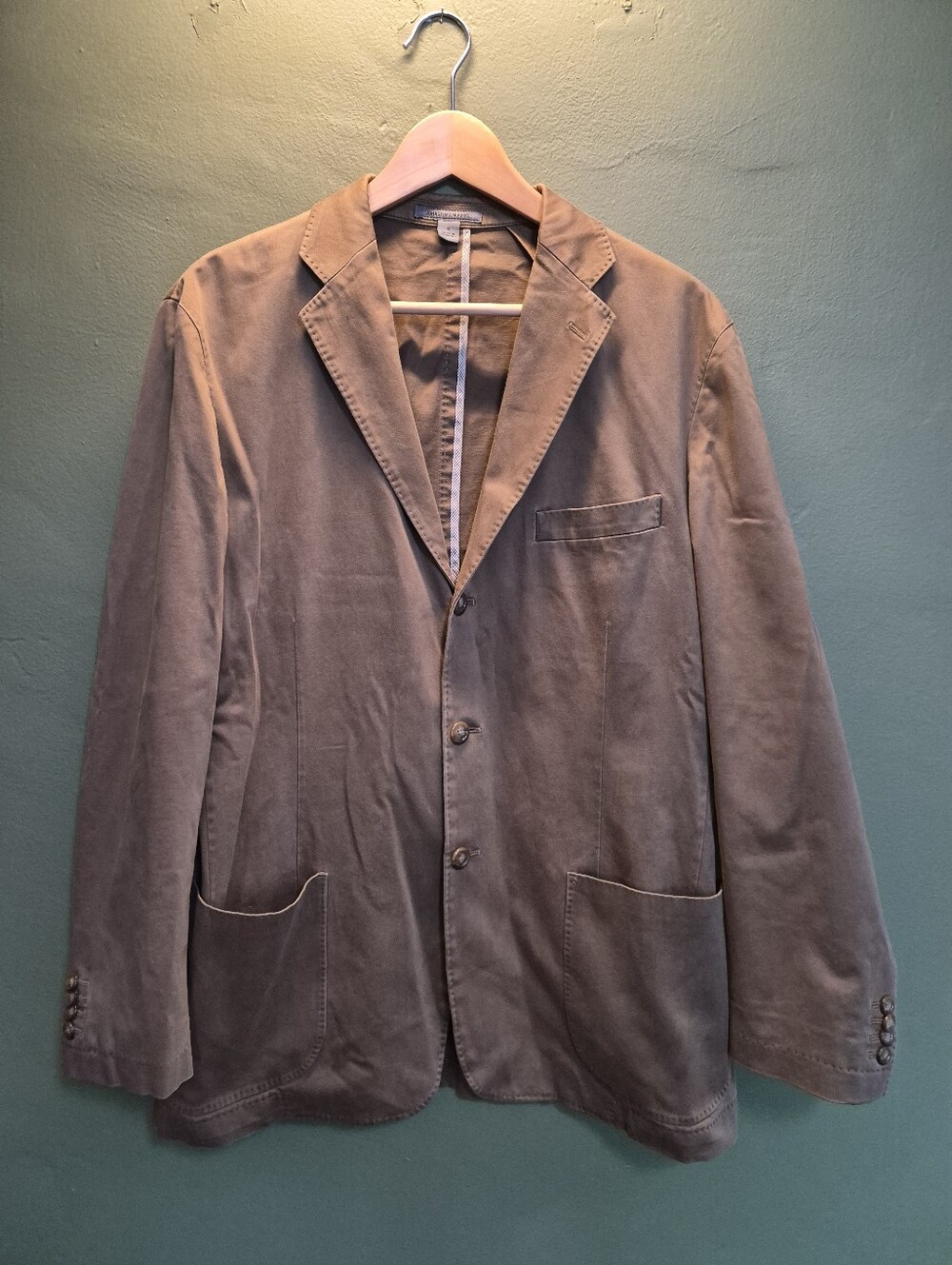 Johnston & Murphy Brown Cotton Blazer Small